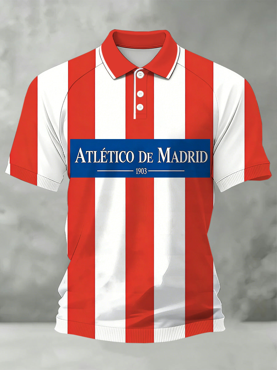 La Liga española Atlético Madrid Fútbol Apoyo Imprimir Fan Polo