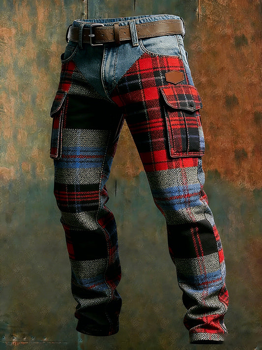 Pantalones casuales del trabajo del estilo del negocio retro de los hombres