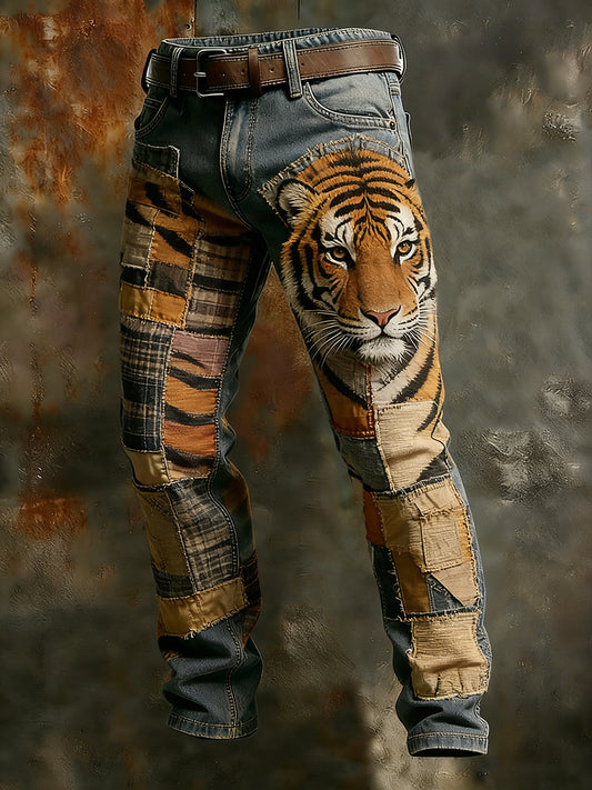 Pantalones casuales del trabajo del estilo del negocio retro de los hombres