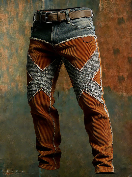 Pantalones casuales del trabajo del estilo del negocio retro de los hombres