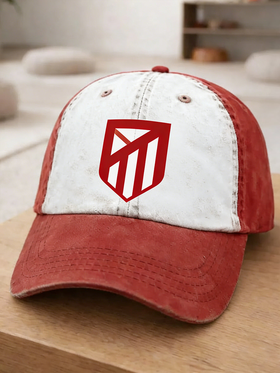 Unisex Retro Atlético Madrid Fútbol Equipo Casual Sombrero