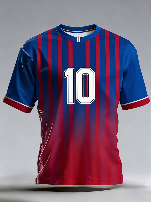 Top casual de equipo de fútbol retro de Barcelona para hombre