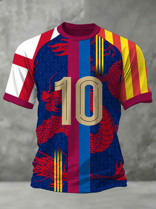 Camiseta con estampado del equipo de fútbol Barcelona para hombre