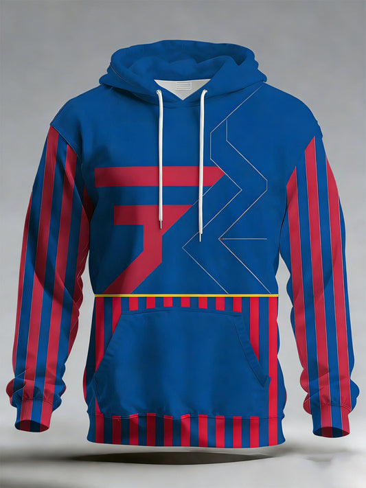 Top casual de equipo de fútbol retro de Barcelona para hombre