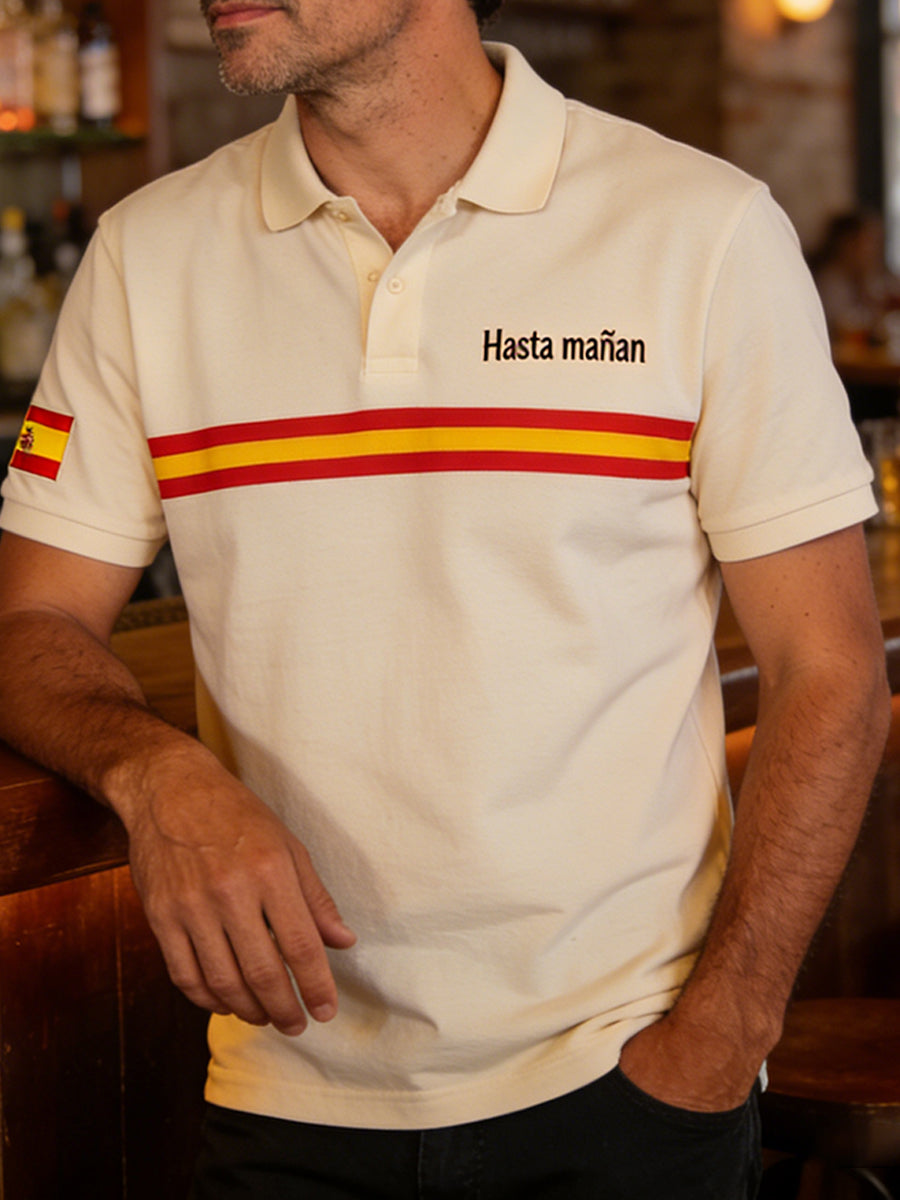 Camisa deportiva española vintage para hombre