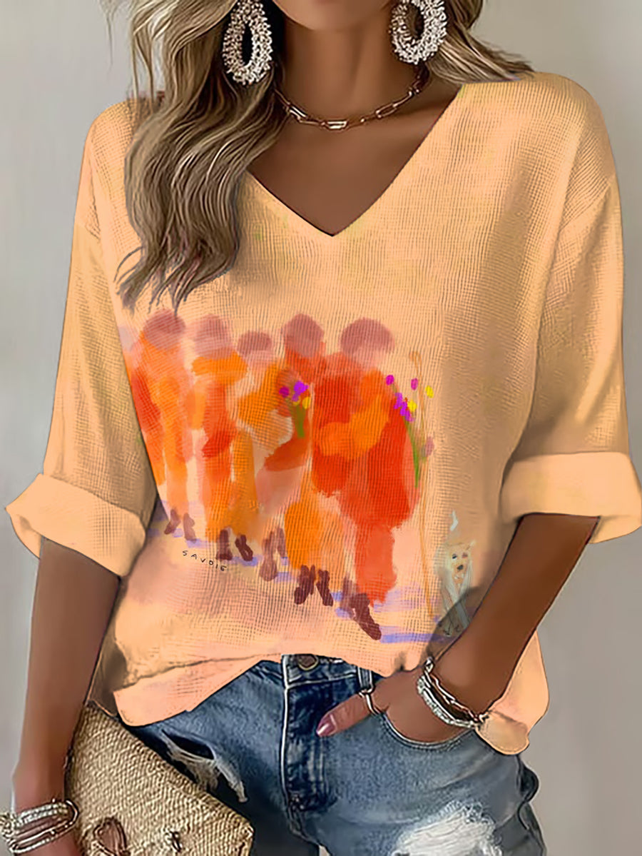 Camiseta para mujer Walk For Peace Waffle