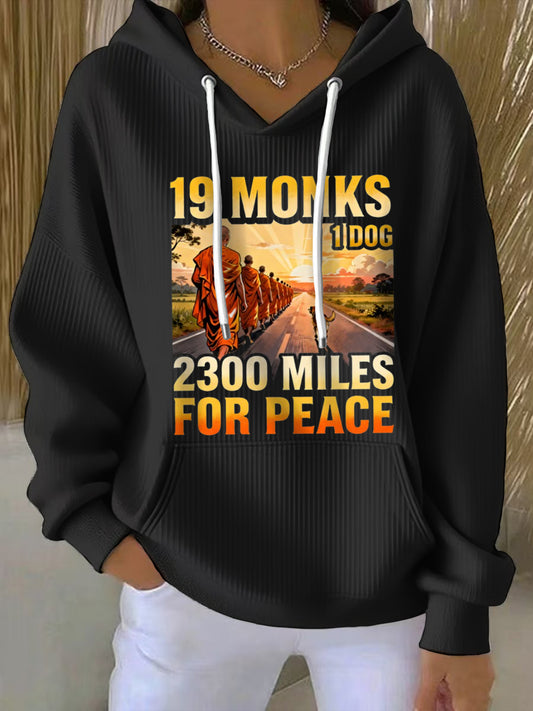 Sudadera Casual Walk For Peace para mujer