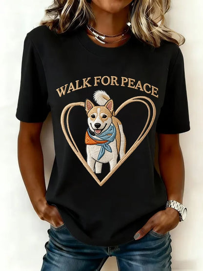 Camiseta estampada Aloka de Walk For Peace para mujer