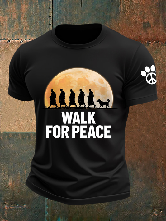 Camiseta de manga corta Walk For Peace para hombre