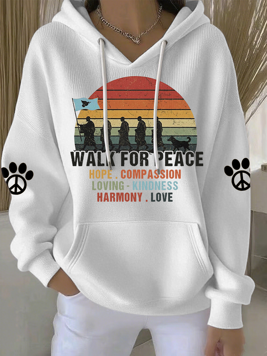 Sudadera Walk For Peace Like Aloka para mujer