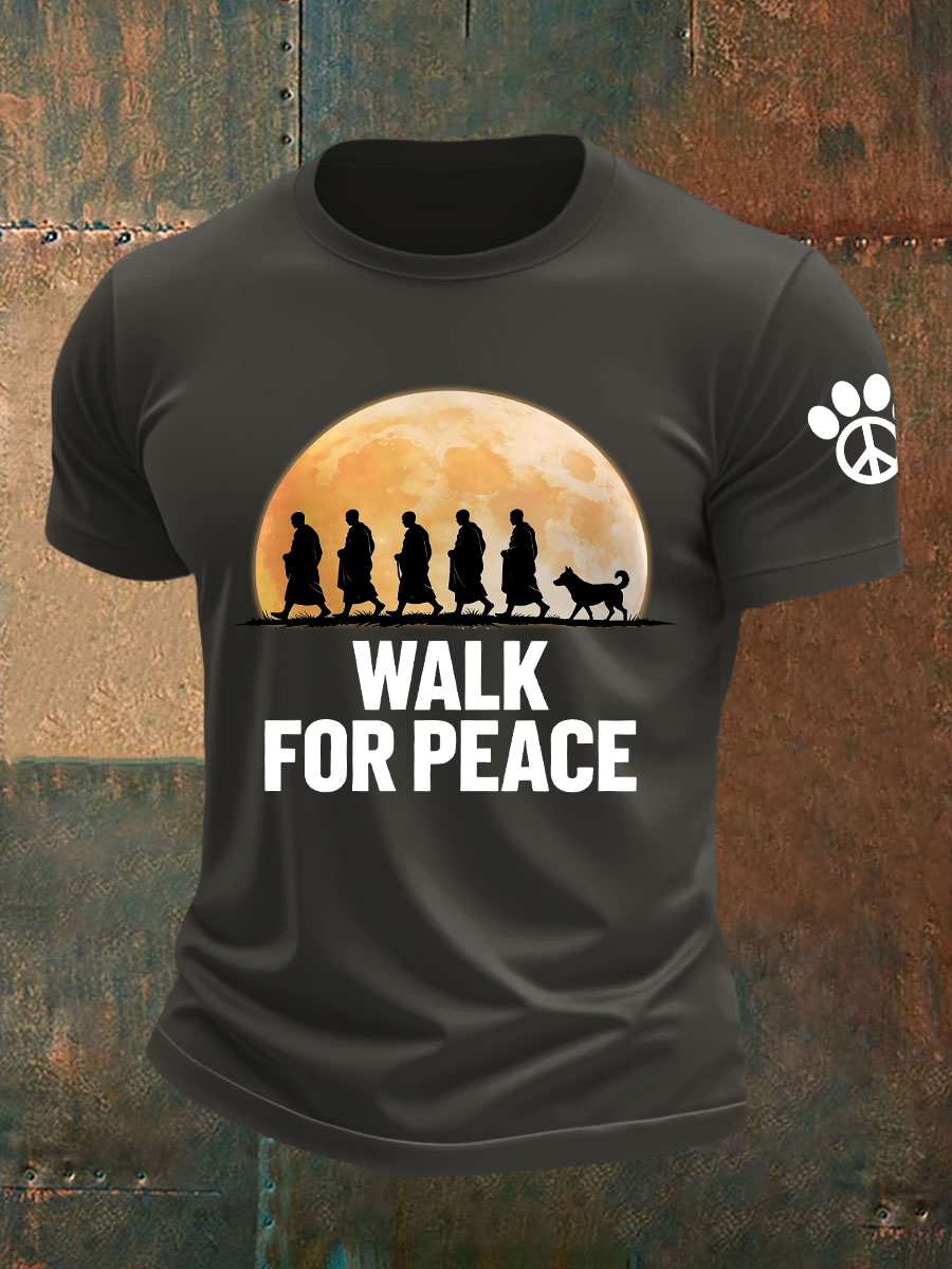 Camiseta de manga corta Walk For Peace para hombre