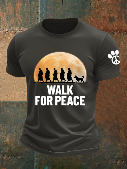 Camiseta de manga corta Walk For Peace para hombre