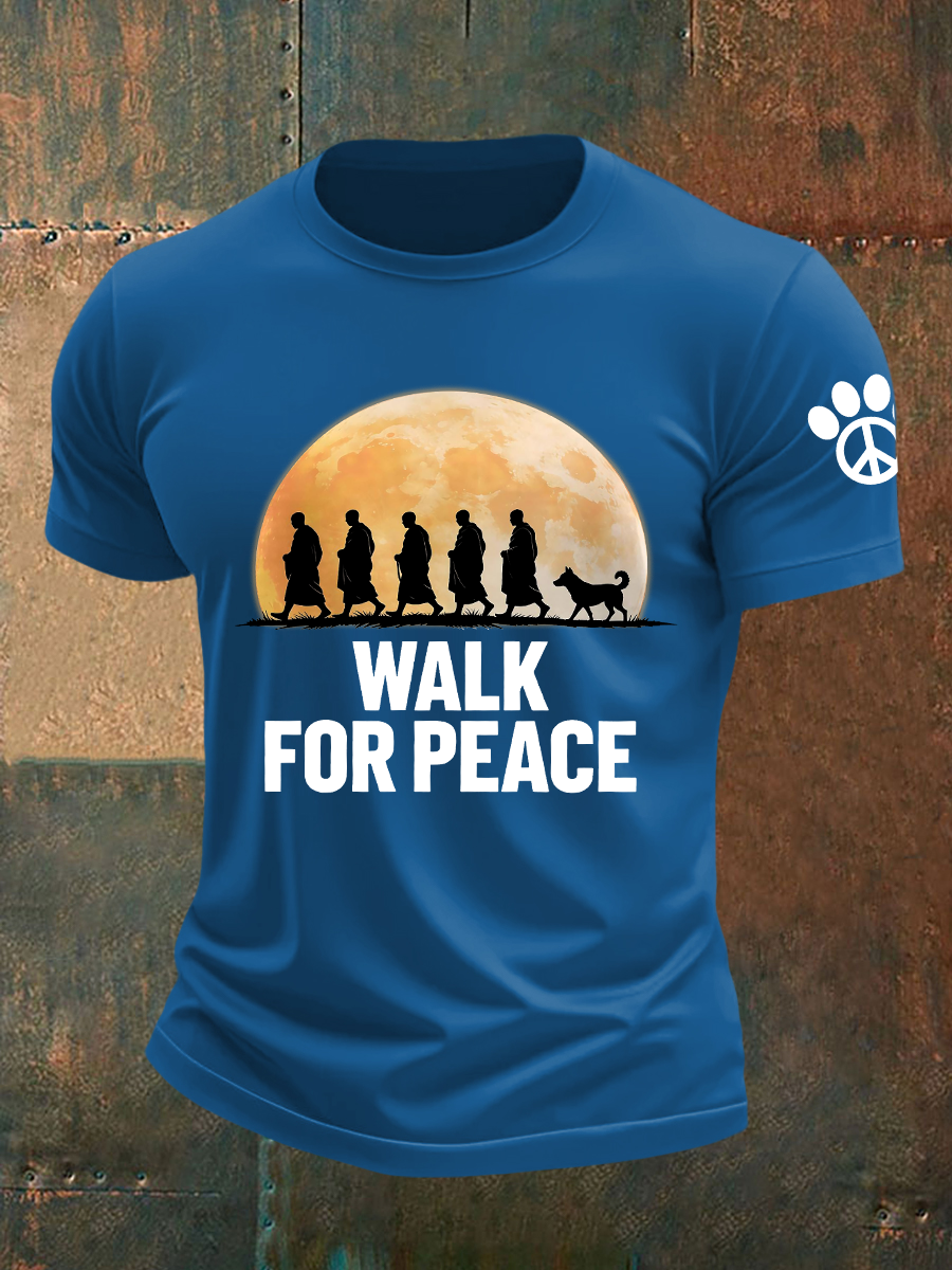 Camiseta de manga corta Walk For Peace para hombre