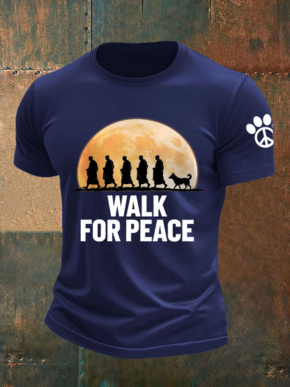 Camiseta de manga corta Walk For Peace para hombre