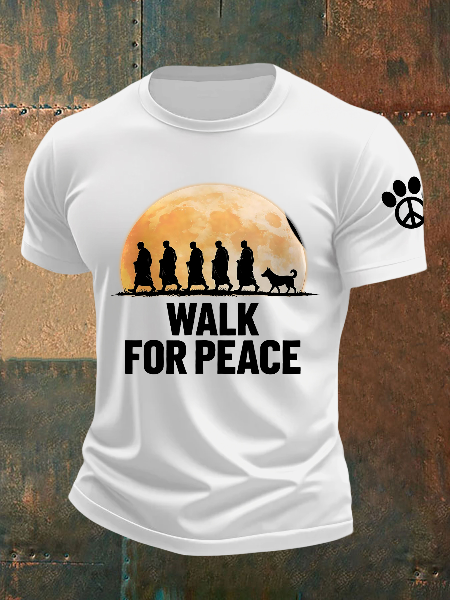 Camiseta de manga corta Walk For Peace para hombre