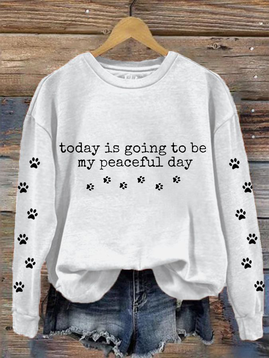 Sudadera de mujer Walk For Peace Today Is To Be My Peaceful Day