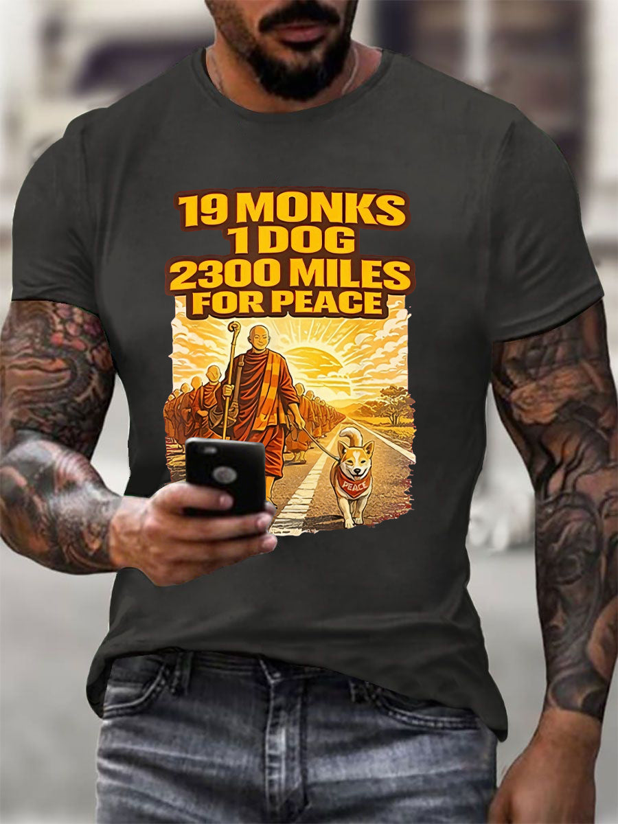 Camiseta de manga corta Walk With Aloka Walk For Peace para hombre
