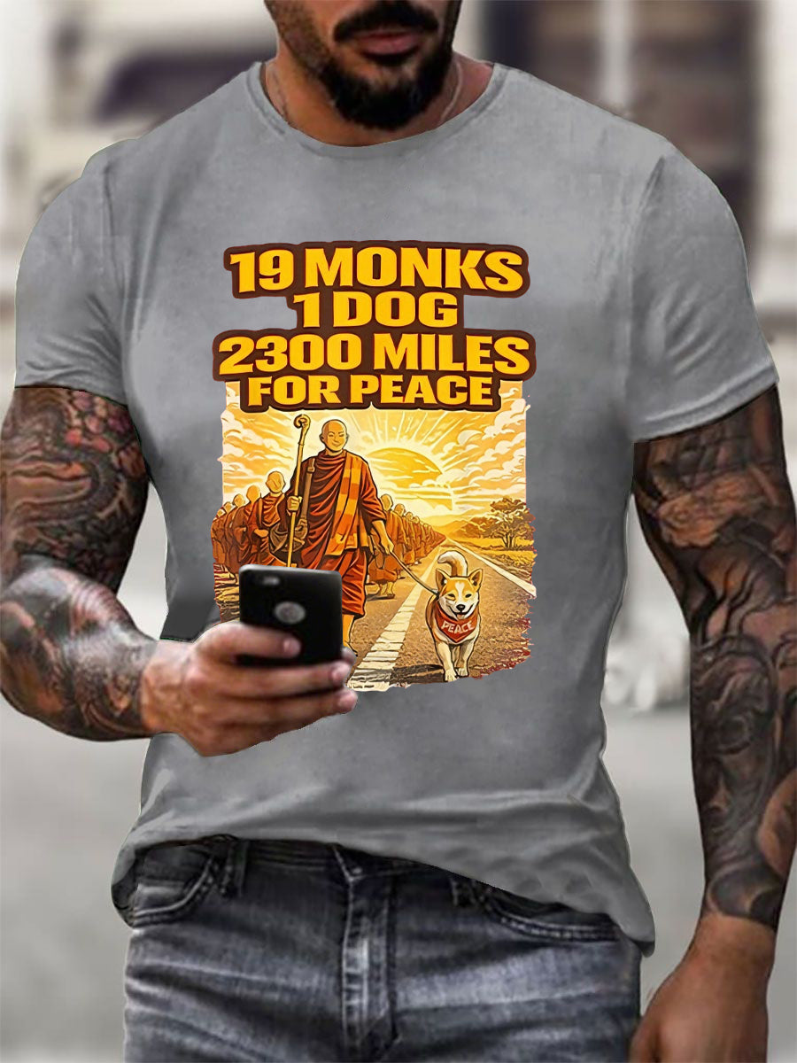 Camiseta de manga corta Walk With Aloka Walk For Peace para hombre