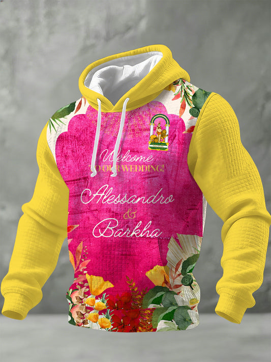 Sudadera con capucha impresa conmemorativa del día de Andalucía español de los hombres