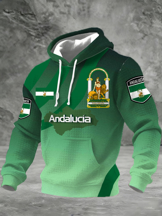 Sudadera Hombre con Estampado de Inspiración Andaluza