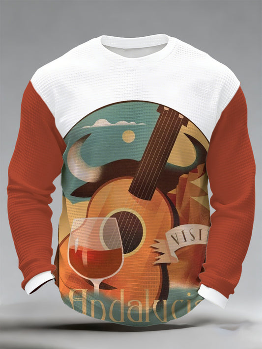 Camiseta con estampado de vacaciones andaluz para hombre