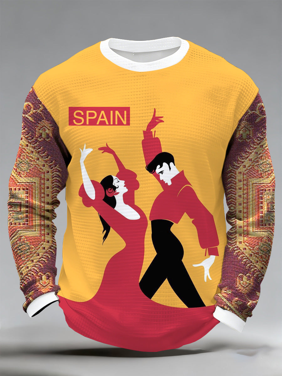 Camiseta con estampado de vacaciones andaluz para hombre