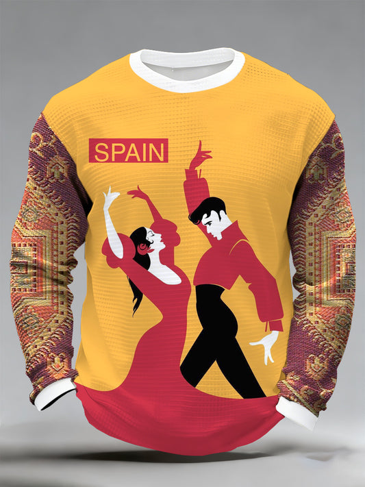 Camiseta con estampado de vacaciones andaluz para hombre