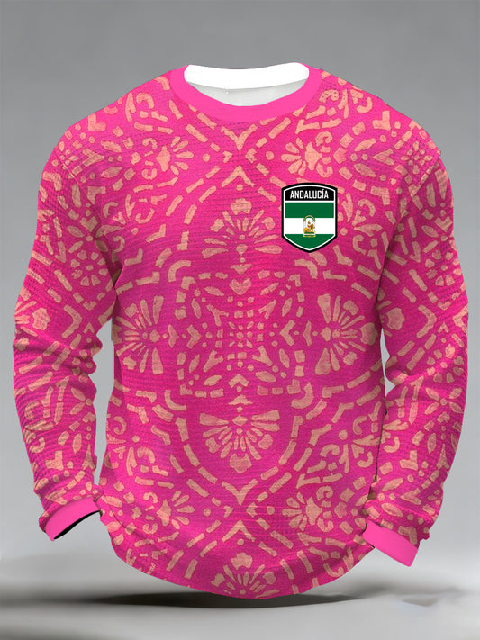 Camiseta con estampado de vacaciones andaluz para hombre