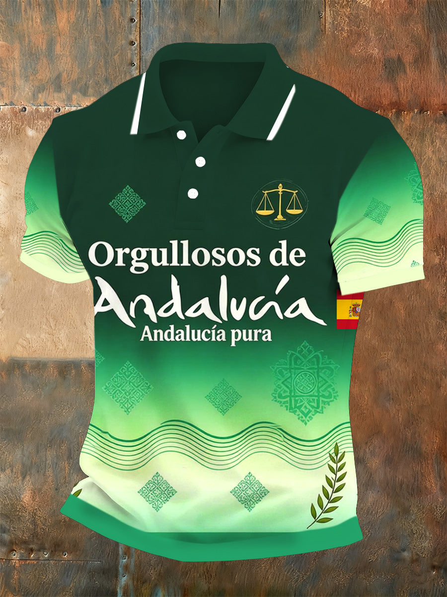Polo con estampado conmemorativo del Festival Andaluz de los hombres