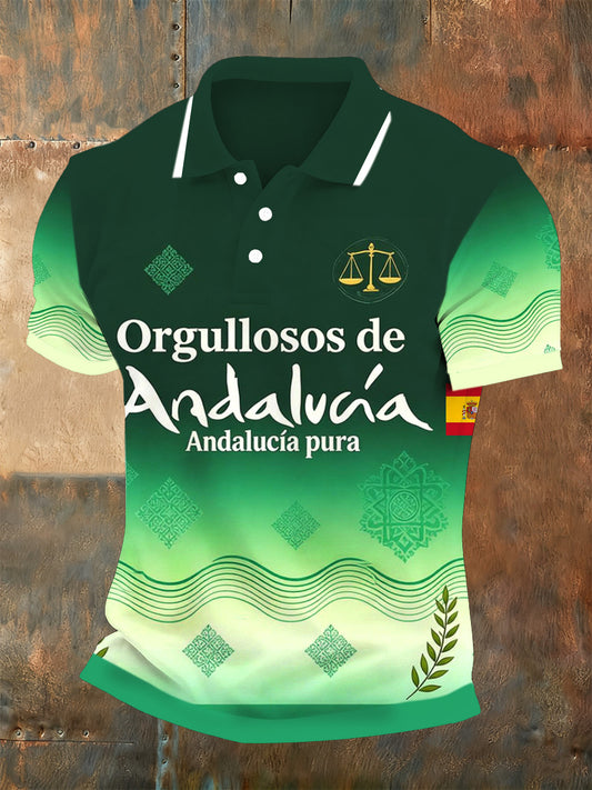 Polo con estampado conmemorativo del Festival Andaluz de los hombres