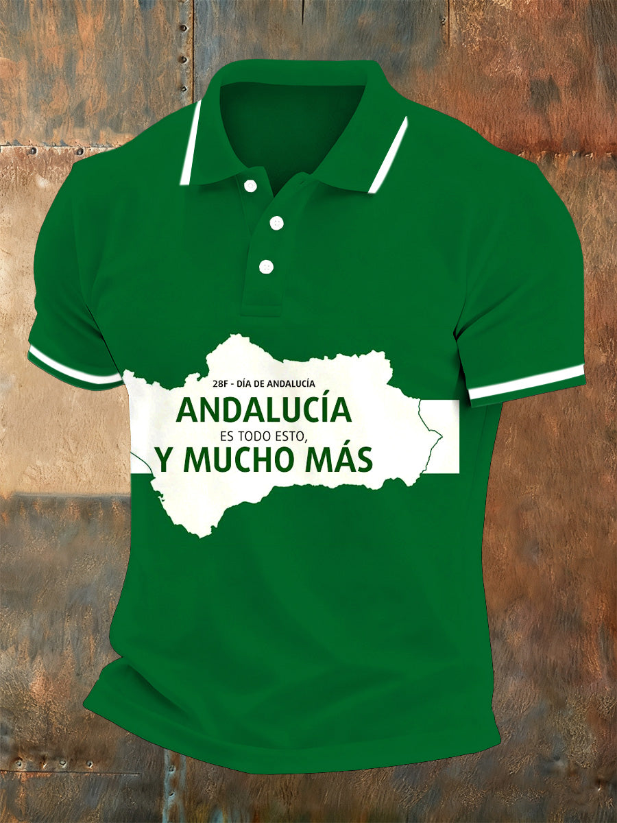 Polo con estampado conmemorativo del Festival Andaluz de los hombres