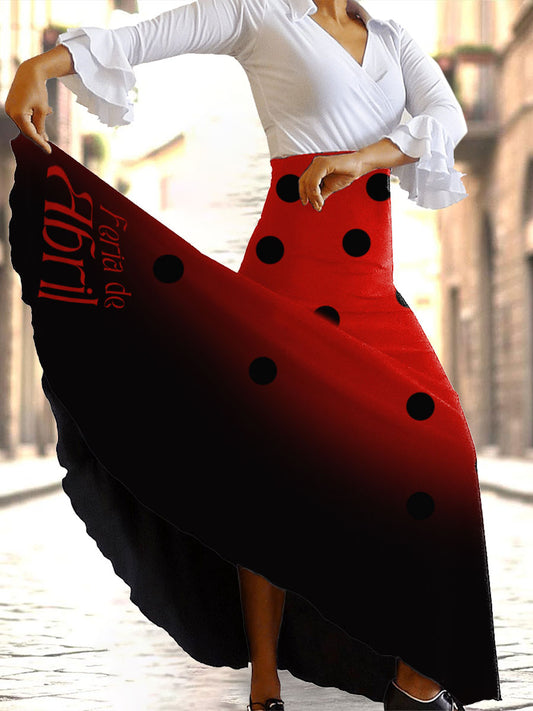 Falda de Mujer Feria de Abril Art Printed