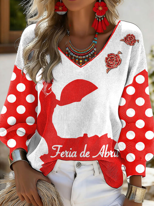 Tops de Mujer Feria de Abril Art Printed