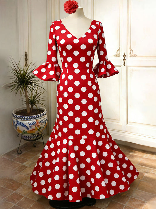 Vestido para mujer de la Feria de Abril Art Printed