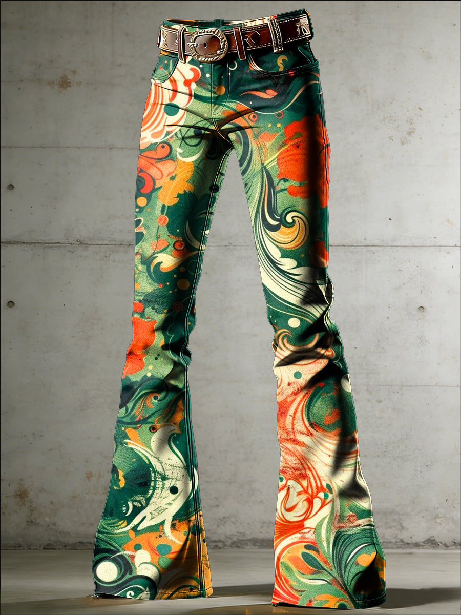 Pantalones acampanados de mujer Art Print