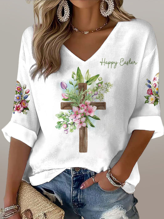 Women's Easter Commemorative Printed T-Shirt