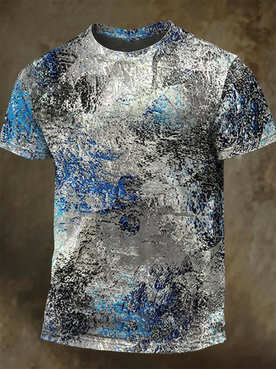 Resumen textura imprimir casual camiseta de manga corta