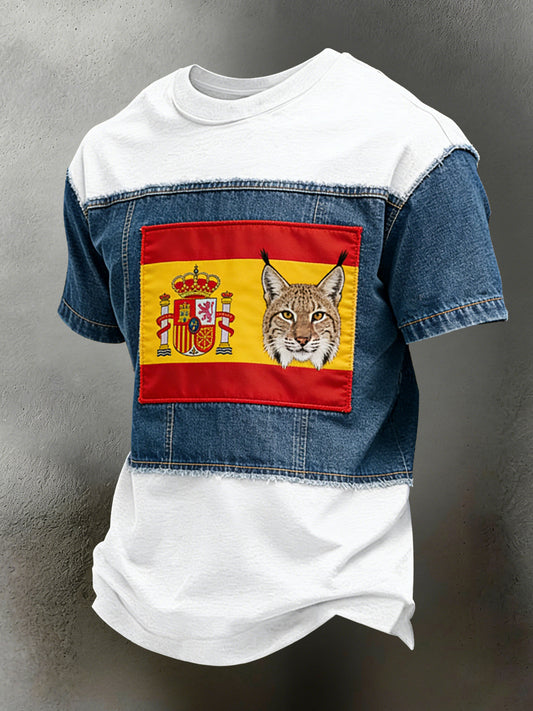 Camiseta con estampado de animales español para hombre