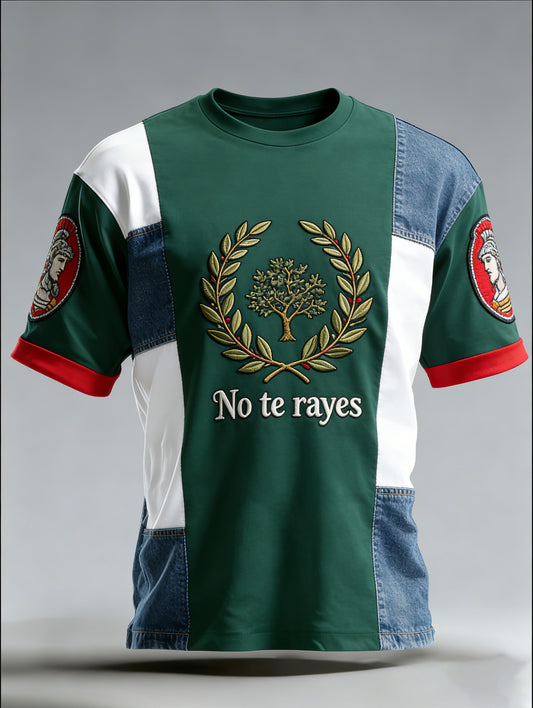 Camiseta con estampado de arte inspirado en el andaluz español para hombre