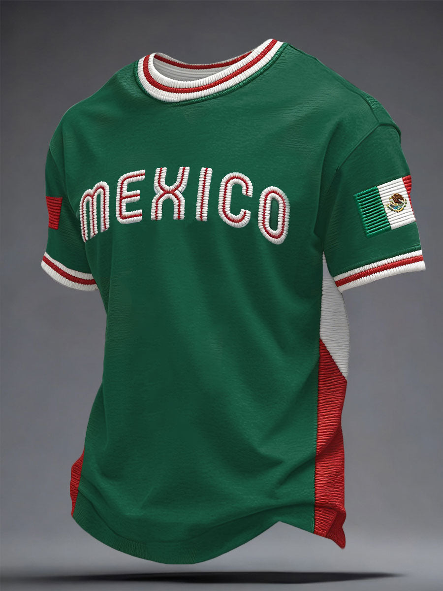 Camiseta estampada para hombre Mexico Baseball Lover