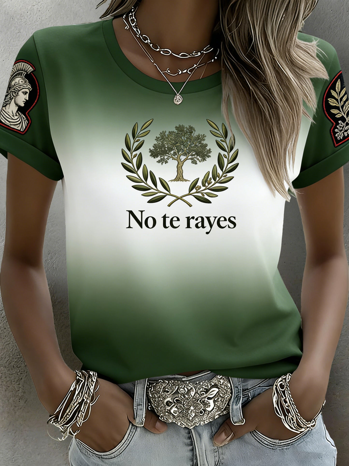 Camiseta estampada conmemorativa del festival andaluz español para mujeres