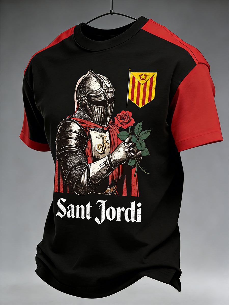 Camiseta con estampado de día de San Jorge para hombre