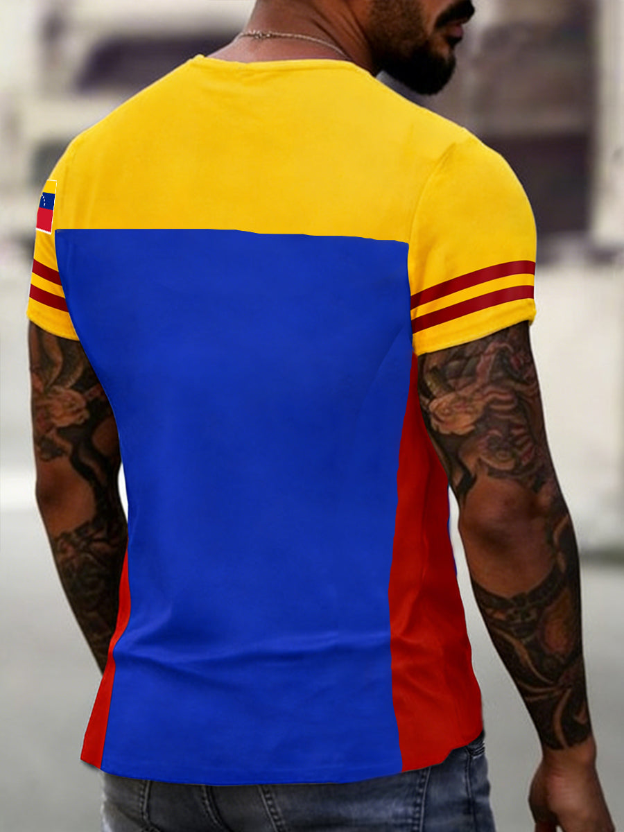 Camiseta casual con estampado de los campeones de béisbol de Venezuela 2026 para hombre