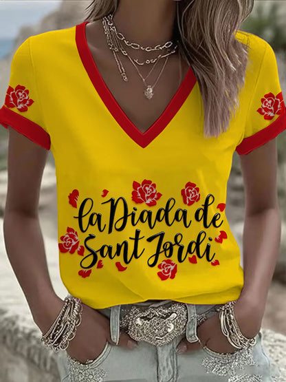 Camiseta del Día de San Jorge para mujer