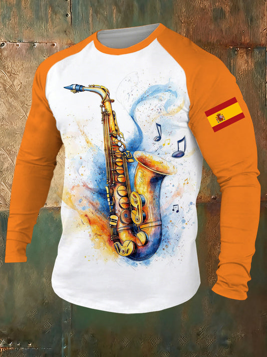 Camiseta estampada conmemorativa de la Semana Santa española para hombre