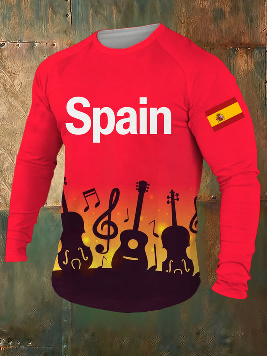 Camiseta estampada conmemorativa de la Semana Santa española para hombre