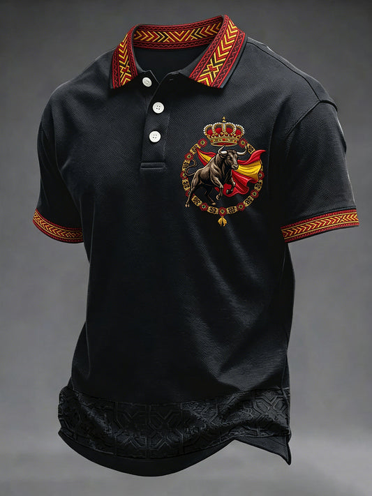 Camisa española estampada para hombre