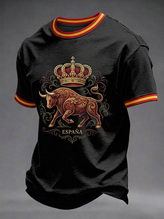 Camiseta para hombre con estampado español