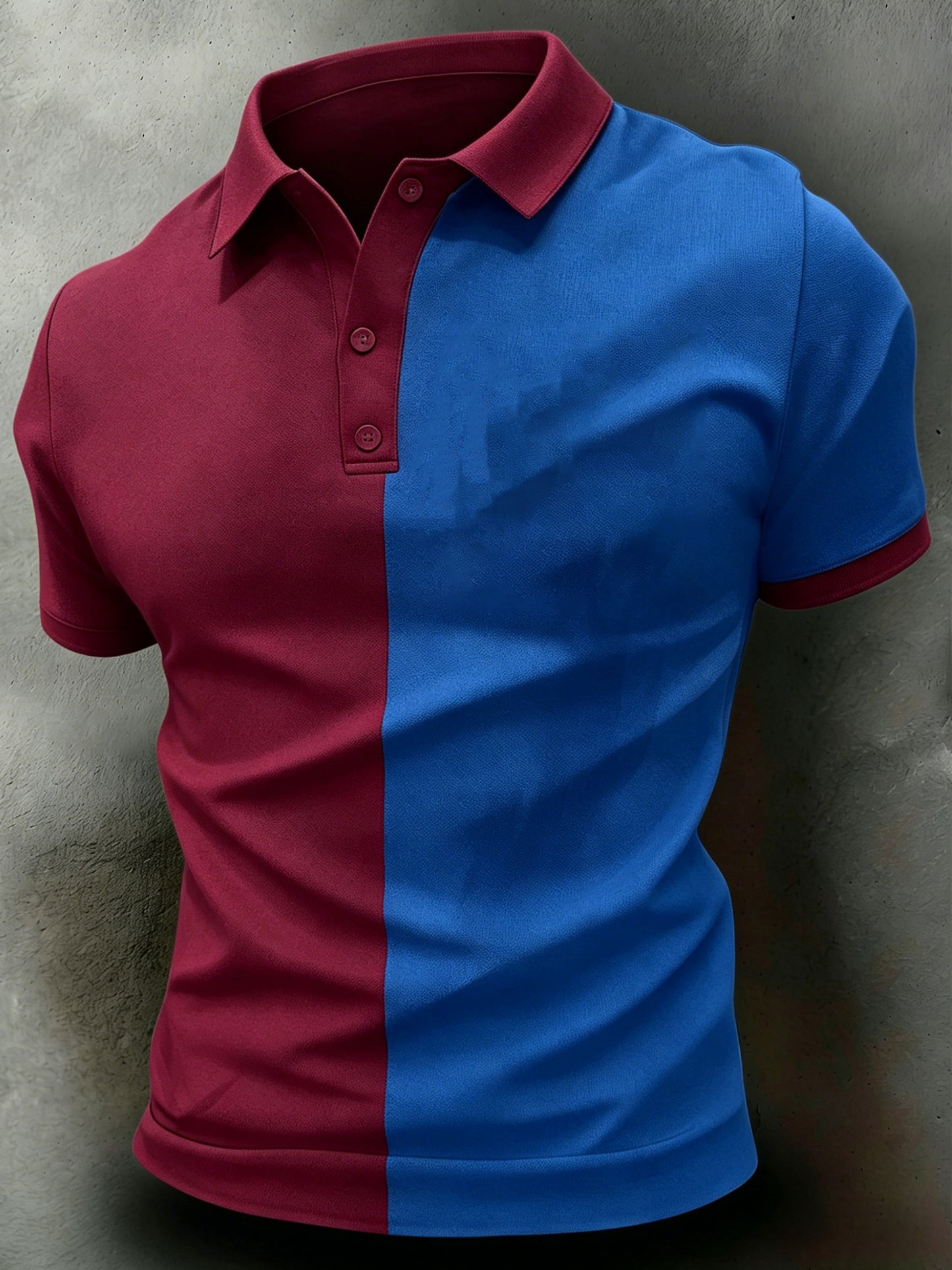 Camiseta polo con estampado artístico para animar en partidos de fútbol del Barcelona para hombre
