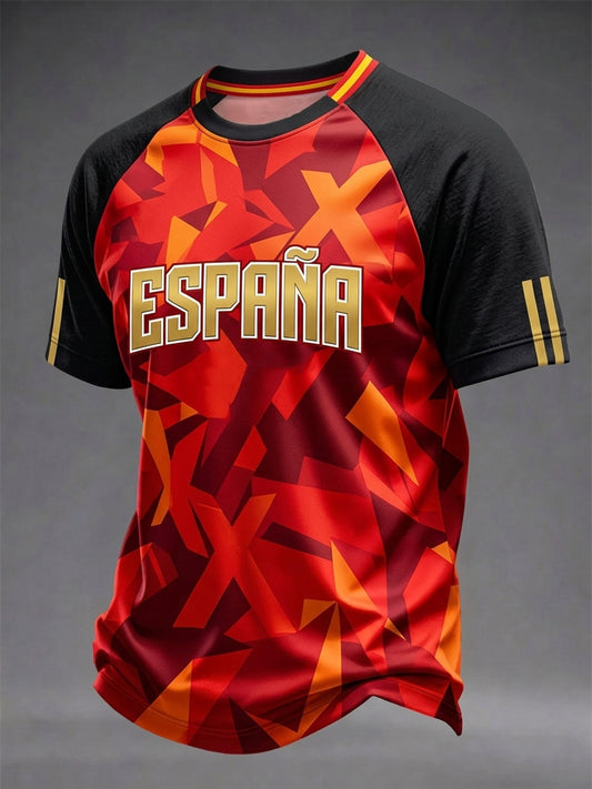Camiseta estampada del equipo de fútbol de España masculino 2026
